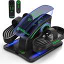 Under Desk Elliptical, Upgraded 6 Adjustable Resistance &15 Speeds Leg Exerciser While Sitting for Seniors with Forward & Reverse Direction, Ellipse Leg Exerciser with Touch Screen and Remote Control