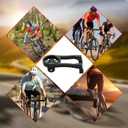 Cycling Computer Mount - Versatile Out Front GPS Mount for Wahoo, Garmin, Bryton, Cateye - Compatible with 1.26''/32mm Handlebars - Ideal for Mountain Bikes and More (Black)