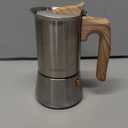 Sivaphe4 cups Stainless Steel Stovetop Espresso Coffee Maker | Induction Support 10 oz Intalian Moka Pot | Durable Cuban Coffee Maker 200ml(1 Cup=50ml)