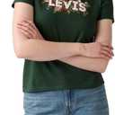Levi's Women's Perfect Crewneck Tee Shirt (Also Available in Plus) (Green, M)