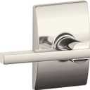 SCHLAGE F10 LAT 618 CEN Latitude Lever with Century Trim Hall and Closet, Polished Nickel (Passage)
