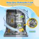 Dishwasher Cleaner Tablets Deodorizer-48 Pack Deep Cleaning Dish Washer Descaler Freshener-Grime Limescale Heavy Duty Grease Odor Smell Remover-for All Dishwashers Lemon Foaming 2 Year Supply