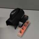 Wrapping Paper Cutter with Handle Gift Wrap Cutter for Christmas Paper Rolls, 3 Replaceable Blades for Smooth & Straight Cuts, Easy Paper Cutting Tool for Holidays (Black)