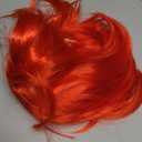 Wig and Sunglasses 12 Inch Short Bob Wigs with Bangs for Women Costume Cosplay Party (Red)