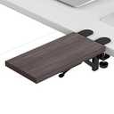 OUGIC Ergonomics Desk Extender Tray, 11.8"x5.9" Punch-Free Clamp on, Foldable Keyboard Drawer Tray, Table Mount Arm Wrist Rest Shelf, Computer Elbow Arm Support