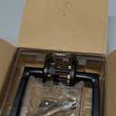 Kwikset Perth Interior Privacy Door Handle with Lock, Door Lever for Bathroom and Bedroom, Matte Black, Reversible Keyless Push Button Lock Door Lever, with Microban Protection