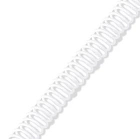 Rayson 3/4" Plastic Spiral Binding Coil, 160 Sheets Capacity, 4:1 Pitch 19mm White Coil Binding Spines for Business and Educational Purposes, Pack of 50