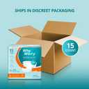 WhyWorry Adult Diapers with Tabs, Disposable Incontinence Briefs for Women & Men with Maximum Absorbency, Adult Briefs for Incontinence Overnight, Odor Control, Unisex, Large, 15 Count