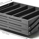 Ontel Smart Drawer Organizer, Multi-Level Jewelry and Cosmetics Storage, Black, 2.65 in