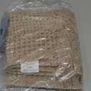Waffle Bath Mat, Super Absorbent Waffle Bathroom Rug with Tassels, Non Slip Bath Mats for Bathroom Floor, Ultra Soft Boho Bath Mat, Quick Dry Shower Mat, Machine Washable, 18"30", Khaki