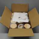 12Pcs Gradient Red Candle Jars for Making Candles, 10oz Glass Jars with Bamboo Lids, Candle Wick Kit and Sticky Warning Labels, Candle Containers Vessels for DIY Gifts