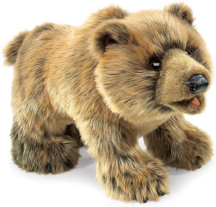Folkmanis Grizzly Bear Hand Puppet Light Brown, 1 EA