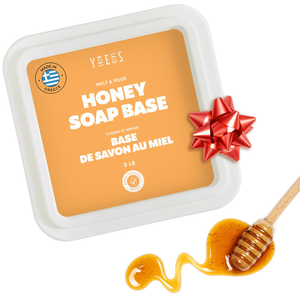 Skin Said Yes 5Lb Honey Soap Base - Meit and Pour Soap Making Supplies- SLS/SLES Free. No Palm Oil, Natural with Organic Honey-Rich in Antioxidants, Hydrating, Perfect for Handmade Projects