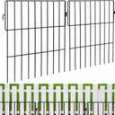 10 Pack Animal Barrier Fence for Yard, Decorative Garden Fence for Dogs, Rabbits, Cats, 170"/14ft Total Length