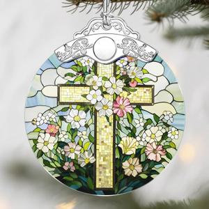 Christian Cross Christmas Ornaments: Christmas Tree Ornaments, Jesus-Themed Holiday Decor, Easter Faith Cross Gift, Stocking Stuffers, Gift Ideas, Religious Gifts & Christian Gifts