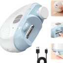 2026 Upgraded Electric Nail Clipper, 3 Speeds Power Automatic Nail Trimmer with LED Light & Clip Storage, 2-in-1 Rechargeable Toenail Clippers for Electric Smart Nail Clippers for Adults Seniors