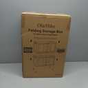 OlarHike 48QT Lockable Storage Bins with Lids - Folding Storage box with Doors and Wheels, Collapsible Plastic Storage Bins for Closets, Stackable Storage Organizer, Storage Containers, 4 Pack Cubes