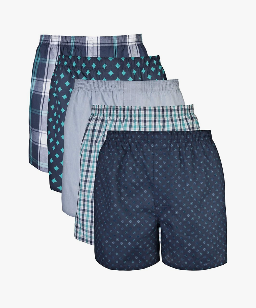 Gildan Men's Underwear Boxers, 5 PAak M