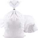 100 Packs 18 x 30 inches Empty Sand Bags, Heavy Duty Woven Polypropylene White Sandbags UV Protection Earth Bags for Flood Protection Industrial Construction Photography