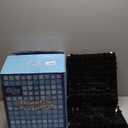 Qcity Black Shimmer Wall Backdrop 36PCS, Black Back Not See-Through Design, Square Sequin Glitter Backdrop Panel, Perfect for Outdoor Events, Birthdays, Wedding and Party Decoration