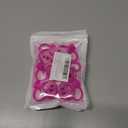 2 x Whaline 6Pcs Smiling Face Straw Covers - Hot Pink Silicone Reusable Topper, Double Sided Pattern Tip Covers 10mm 0.4 Inch for 30 & 40 OZ Tumbler with Handle