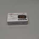 KWANWA 1.2 Inch Small Digital Alarm Clock, Green LED Display with Adjustable Brightness & Night Mode, Battery Operated Portable Desk Clock, for Bedroom, Travel, Kids, Wall Mount (Snooze, 12/24H)