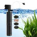 AquaMiracle True 4-Stage Fish Tank Filter, in-Tank Submersible Aquarium Filter Internal Fish Filter with Aeration, for 40-70 Gallon Aquariums