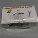 40pcs Heavy Duty Adhesive Hooks for Damage-Free Hanging - Transparent Plastic Hangers for Ceilings and Walls