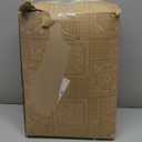 WDCOZY White King Size Quilt Bedding Set, Scalloped Farmhouse Country Rustic Lightweight Soft Coverlet, Cute Cozy Kantha Pick Stitch Bedspread, 2 Pillow Shams, Blue Edge Blue Stitching