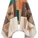 LE VONFORT Winter Pashmina Shawl Wraps for Women Silky Scarfs Travel Blanket Square Khaki