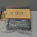 Digital Clock Battery Operated, Small Travel Alarm Clock with Temperature Date, Blacklight, Snooze, Battery Powered Digital Clock for Bedroom,Office,Travel (Batteries Included)