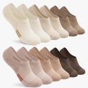 Toes Home No Show Socks Womens Cushioned Low Cut Athletic Hidden Liner for Sneakers Ankle Invisible Running Socks 6 Pairs L