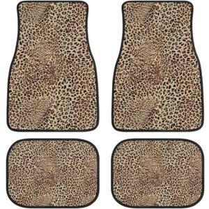 Car Floor Mats Non-Slip Automotive Floor Mats All-Weather Front Rear Car Floor Foot Mat Sets of 4 Pieces Foot Mats Rugs Carpet for Car Trucks SUV Sedans (NO.34)