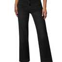Sidefeel Women's Jeans Straight Leg High Waisted Tummy Control Pockets Front Denim Pants Deep Black Size 6