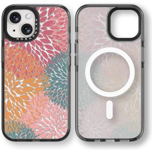 Rosarnnah Magnetic for iPhone 13 Magsafe Case Cute - Durable Shockproof 6.6 ft Drop Impact Phone Case - Midsummer Design for iPhone 13 6.1" Black