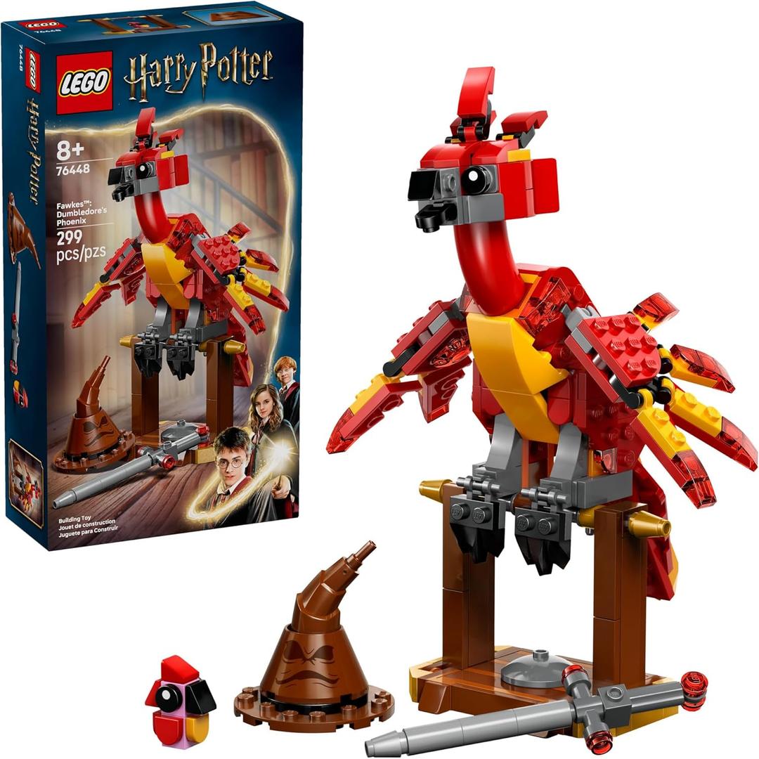 LEGO Harry Potter Fawkes: Dumbledores Phoenix Kids Toy - Building and Learning Toy for Pretend Play - Harry Potter Collectible for Boys and Girls, Ages 8+ - Gift Idea for Birthdays - 76448