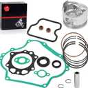 Top End Piston & Ring & Gasket Seal Rebuild Kit STD Compatible with Club Car Golf Cart DS Precedent FE290 1992-up 1016459-01 1023047-01