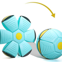 Doggy Disc Ball for Medium Large Dogs, Portable Interactive Flying Saucer Ball Stomp UFO Magic Balls, Decompression Pop Up Dog Toys Balls for Outdoor Sports Gifts (Blue-Green)