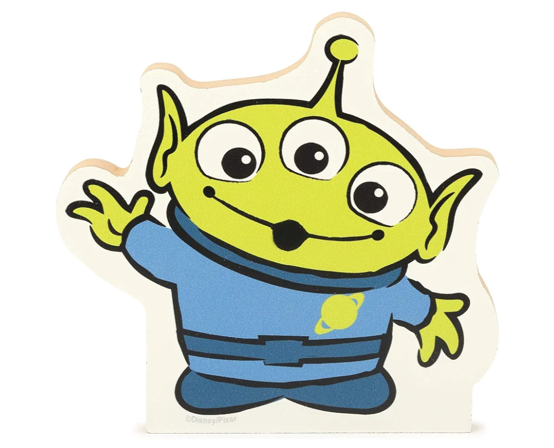Disney Pixar Toy Story Alien Shelf Sitter Decor - Chunky Wood Block Cutout for Kids' Bedroom, Play Room or Nursery Disney Pixar Toy Story Alien Shelf Sitter Decor - Chunky Wood Block Cutout for Kids' Bedroom, Play Room or Nursery