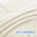 NICETOWN French Door Velvet Curtains - Super Soft Thick Velvet Texture Drapes Room Darkening Window Treatment Set Soundproof Privacy Panel Blinds, Wide 36" by Long 72", 1 Panel, Ivory White