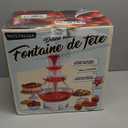 Nostalgia Countertop Retro Lighted Party Beverage Fountain  1.5 Gallon Capacity, 3-Tiered Cascading Tower with LED Base - Perfect for Punch, Juice, Wine, Champagne & More