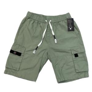 Men Green Shorts Cotton, L
