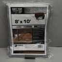 DRY TOP 20810 Silver/Brown 8' x 10' Heavy Duty Reversible Full Size 10-mil Poly Tarp item #208108, 8x10 Feet