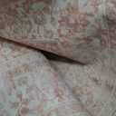 Wonnitar 8x10 Washbale Rugs for Living Room, Boho Pink Room Decor for Girls Bedroom, 8 x 10 Soft Non Slip Low Pile Indoor Floral Carpet for Kids Room Playroom Toddler Nursery