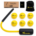 Baseball & Softball Rope Swing Trainer - Innovative High-Density Foam Bat Design for Real Swing Feel & Better Feedback, Batting Training Tool, Hitting Aid for Youth & Beginners
