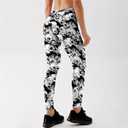 Women's High Waist Scary Print Halloween Legging Soft Stretchy Pumpkin Pattern Halloween Long Pants Trendy Leggings (Black, XL)