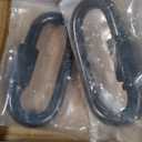 8Pcs 3.5 Quick Link Chain Connector, 2200lbs Capacity M10 Heavy Duty High Strength Giant Carabiners for Hammock, Swing, Camping, Fishing, Hiking