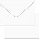 A6 Envelopes 100 Pack White 4x6 V Flap Invitation Envelopes for Office, Greeting Card, Wedding, Graduation, Baby Shower, Parties, Invitations (White, A6)