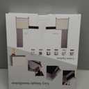 Cat Scratch Sofa Protector,Cat Scratching Couch Protector with 19.7''L*23.6''W Natural Sisal Cat Scratcher Mat for Protecting Couch Sofa Chair (Dark Grey/Right Hand)