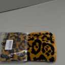 Yangest Black and Gold Square Pillow Cover Cut Velvet Leopard Print Cushion Cover Luxury Modern Pillowcover for Couch Living Room Bedroom,18x18 Inch